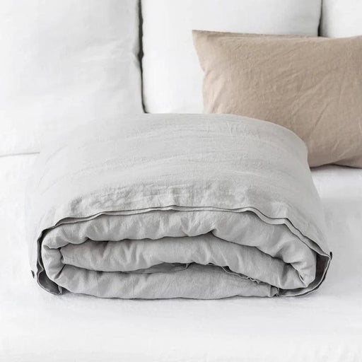 Washed Flax Linen Duvet Cover Set