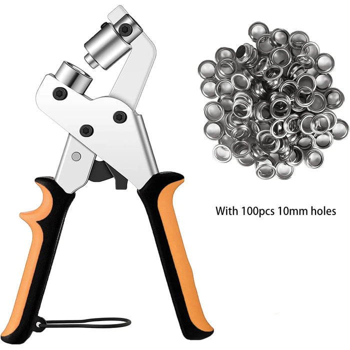 Ultimate Eyelet Fastening Tool Set - User-Friendly Design for Diverse Applications