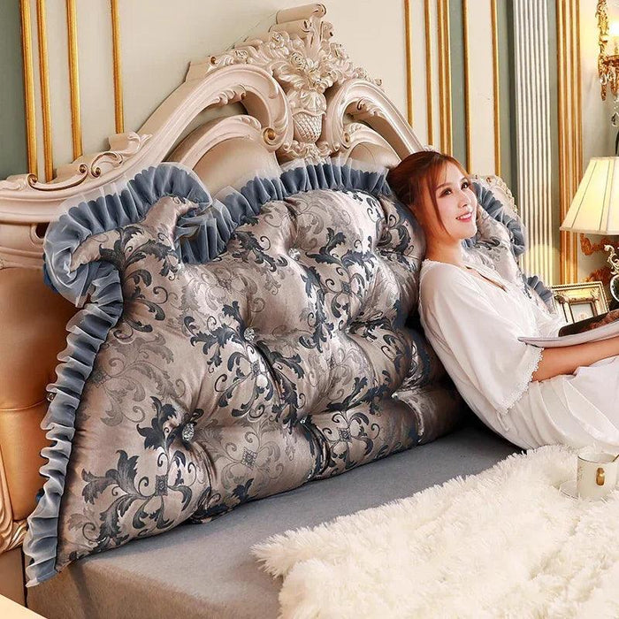 Royal Elegance Luxe Bedside Backrest Cushion with Washable Cover – Ultimate Comfort for a Dreamy Bedroom Escape
