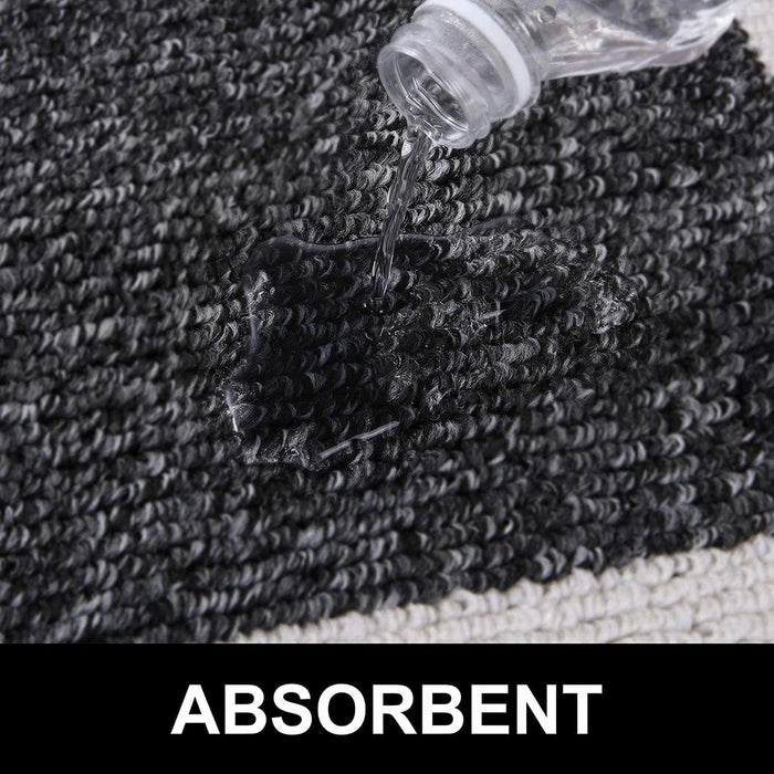 Luxurious Non-Slip Microfiber Welcome Mat: Chic Moisture-Absorbing Rug for Entryways