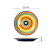 Vibrant Underglaze Ceramic Dinner Plates for Steak, Pasta, and Salad - Stylish Dishware for Your Kitchen