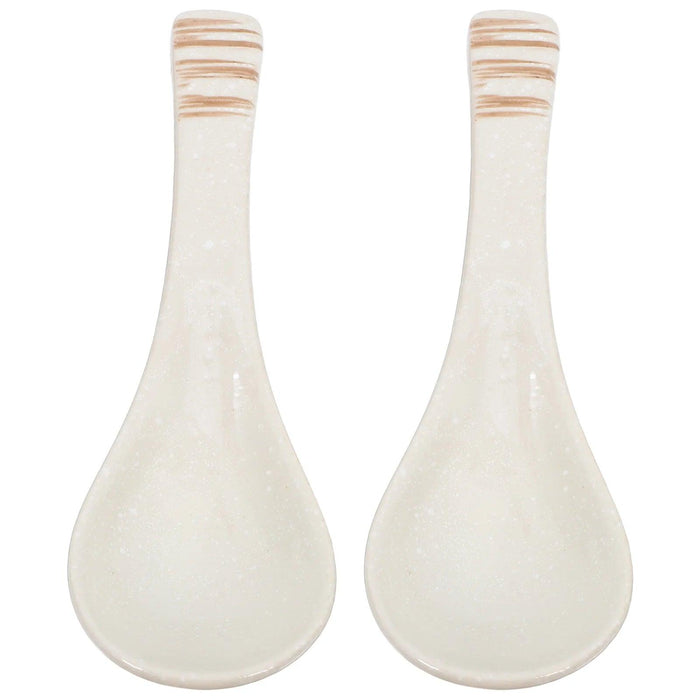 Elegant Japanese Ceramic Spoon for Ramen and Dumplings - A Touch of Sophistication for Every Meal