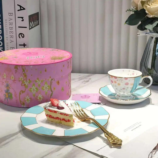 Elegant British Centennial Bone China Tea and Coffee Collection - Includes Cup, Saucer, and Luxurious Gift Packaging