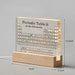 Elegant Transparent Acrylic Periodic Table of Elements - Mendeleev's Scientific Décor & Gift Idea