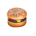 Lifelike Hamburger Cake Replica for Home Decor and Photography - 1PC PU+PVC Fake Food Prop