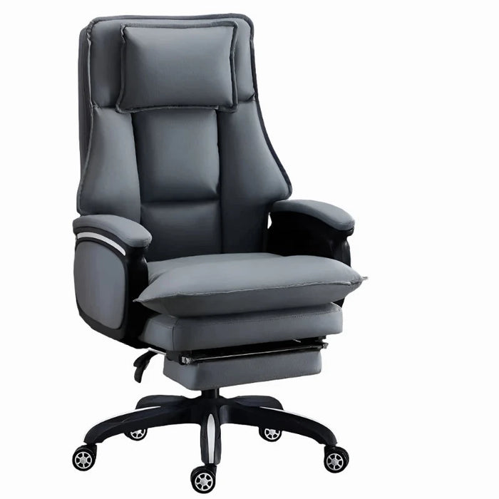 Sophisticated Ergonomic Leather Office Chair - Ultimate Comfort for Extended Use