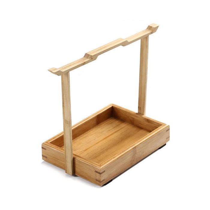 Elegant Bamboo Snack Tray for Dried Fruits and Desserts - Portable Refreshment Organizer