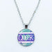 Vibrant Customizable Rainbow Glass Pendant Necklace for Love and Pride Celebration