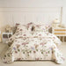 Elegant 100% Cotton Plaid Bedspread with Versatile Multi-Function Coverlet Set for Double Beds