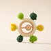 Eco-Friendly Handmade Crochet Baby Rattle with Wooden Teether