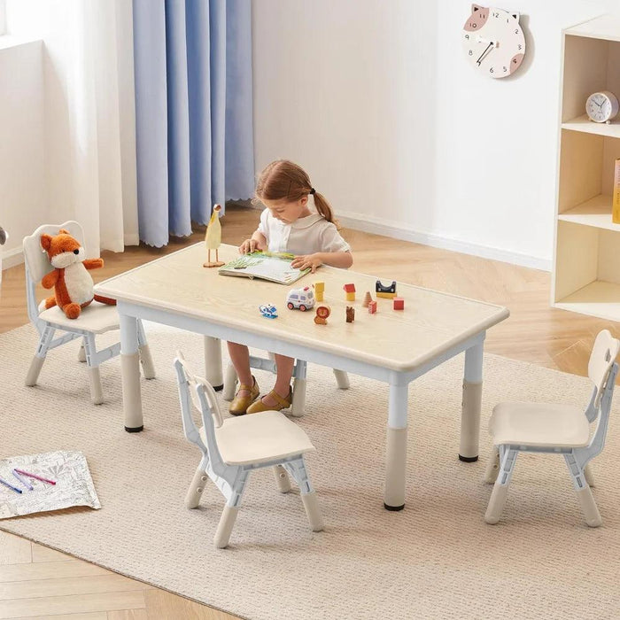 Adjustable Ergonomic Study Table and Chair Set for Kids Aged 3-8