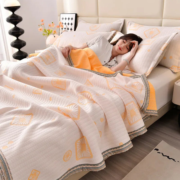 Lightweight Summer Jacquard Duvet Blanket