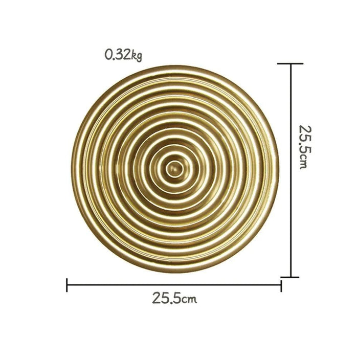 Luxurious Golden Aura Metal Wall Art for Chic Home Decor