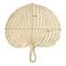 Vintage Raffia Hand Fan - Artisan Bamboo Cooling Accessory for Elegant Summer Celebrations