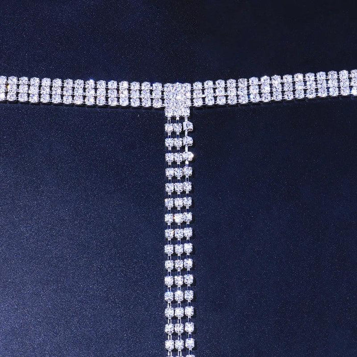 Sparkling Crystal Tassel Arm Chain Bracelet - A Chic Essential for Any Event