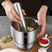 Premium Stainless Steel Herb and Spice Grinding Mortar and Pestle Set