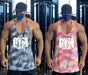 Men's Camouflage Y-Back Stringer Tank - Stylish Fitness Top for Gym and Bodybuilding