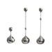 Contemporary Silver Teardrop Candle Holder for Elegant Home Decor