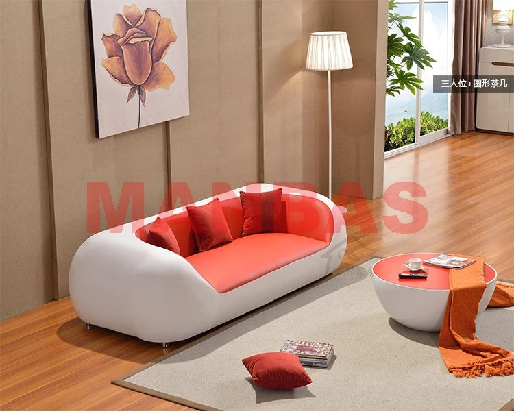 Exquisite Italian Leather Contemporary Lounge Sofa