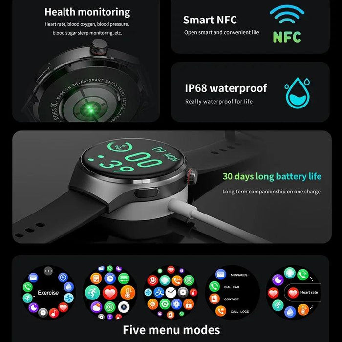 Huawei GT4 Pro Men's Smart Watch with High-Resolution AMOLED Display and Advanced Health Tracking Features