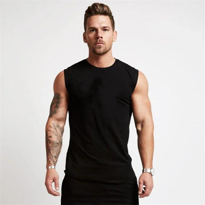 Men's Bodybuilding Sleeveless Workout Tank Top for Fitness and Sports