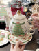 Hand-Drawn Retro Christmas Tea Set with Elegant Gift Box