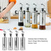 Chic Stainless Steel Oil Dispensing and Spice Jar Ensemble - Transform Your Cooking Journey