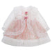 Enchanted Floral Tulle Princess Dress for Girls with Long Sleeves