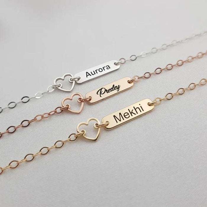 Personalized Engraved Women's Name Bracelet