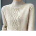 Luxurious Cashmere Plus Size Turtleneck Knit Sweater