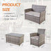 Versatile Outdoor Wicker Lounge Set for Patio and Garden