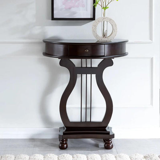 Scandinavian Inspired Solid Wood Console Table with Drawer - Elegant Entryway Addition