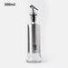 Elegant Oil and Vinegar Dispenser: Stainless Steel and Glass Culinary Essential