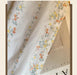 French Floral Cotton Rod Pocket Curtains for Kitchen & Bath – Retro Short Blinds & Partitions