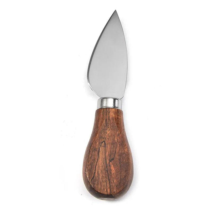 Elegant Acacia Wood Handled Stainless Steel Cheese Knife Set – Perfect for Charcuterie and Spreading Butter