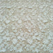 Extravagant Ivory 3D Beaded Lace Fabric - 130cm Width, Available by the Yard