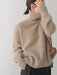 Chic High Neck Cashmere Knit Sweater for Women