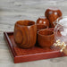 Artisan Japanese Sour Jujube Wood Beverage Mug Set