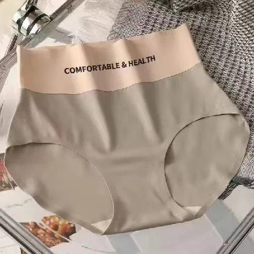 High Waist Seamless Ice Silk Women's Briefs - Ultimate Comfort Invisible Underwear