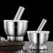 Premium Stainless Steel Herb and Spice Grinding Mortar and Pestle Set