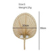 Vintage Raffia Hand Fan - Artisan Bamboo Cooling Accessory for Elegant Summer Celebrations