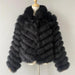 Reversible Luxury Fox Fur and Silk Winter Jacket - A Statement of Elegance