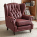 Elegant Leather Wingback Chair for Modern Living Areas