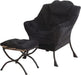 Elegant Lounge Chair Ensemble with Ottoman and Storage Compartment