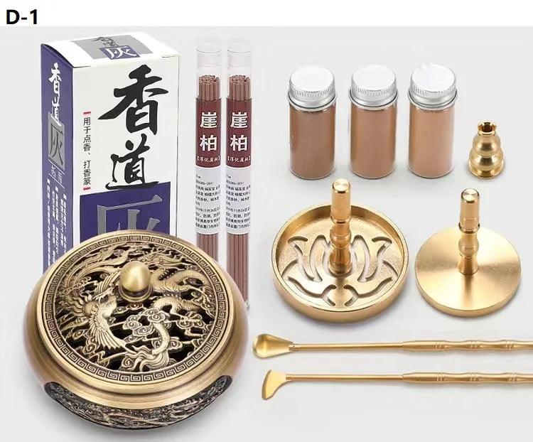 Brass Incense Creation Kit - Versatile Incense Burner Accessories for Yoga, Meditation, and Home Fragrance