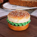 Lifelike Hamburger Cake Replica for Home Decor and Photography - 1PC PU+PVC Fake Food Prop