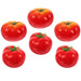 Lifelike 6-Piece Faux Tomato Collection - Realistic Decorative Props for Home and Retail Spaces