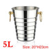 Elegant Stainless Steel Deer Head Beverage Chiller - Premium Ice Bucket