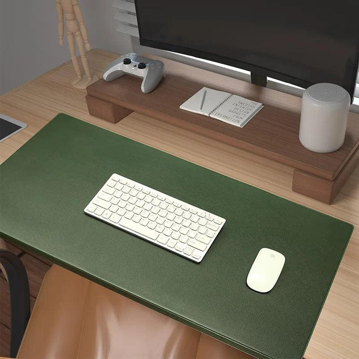 Ergonomic Leather Mousepad with Elbow and Wrist Support for Enhanced Desk Comfort