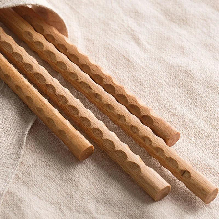 Extra Long Elegant Beech Wood Chopsticks for Noodles and Fried Delights